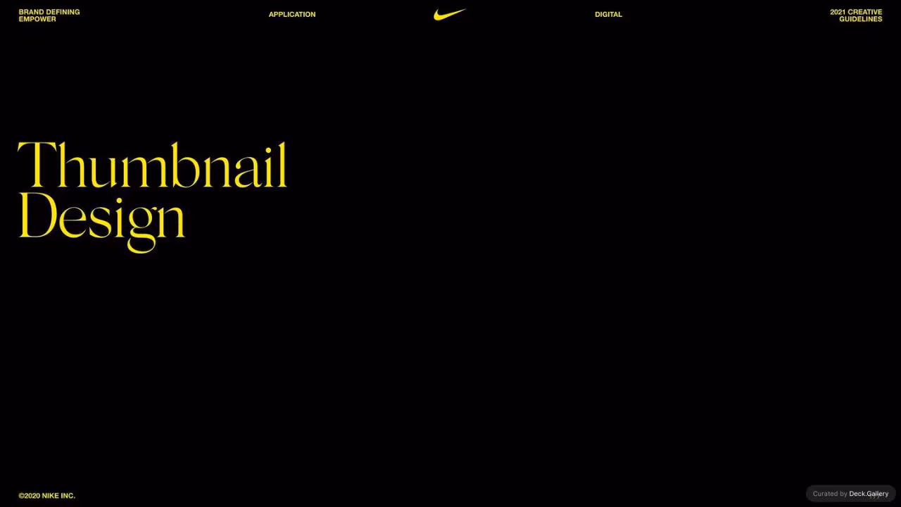 Nike Empower Creative Guidelines 2021, slide 177