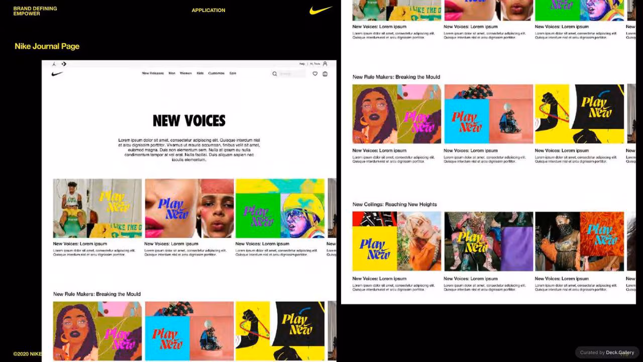 Nike Empower Creative Guidelines 2021, slide 178