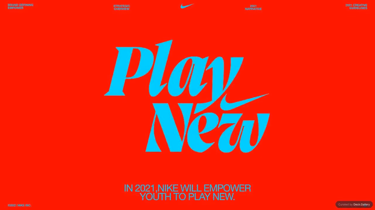 Nike Empower Creative Guidelines 2021, slide 18