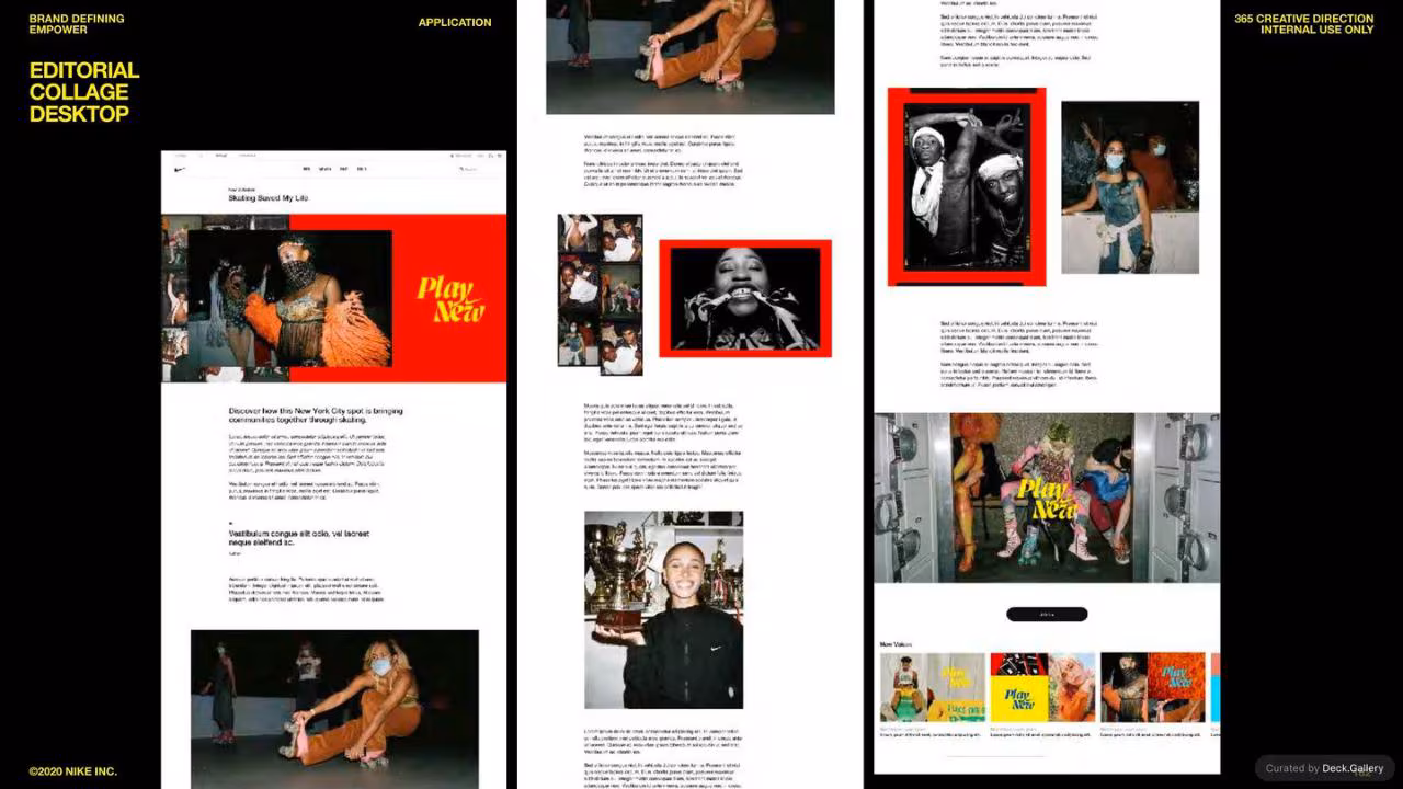 Nike Empower Creative Guidelines 2021, slide 182