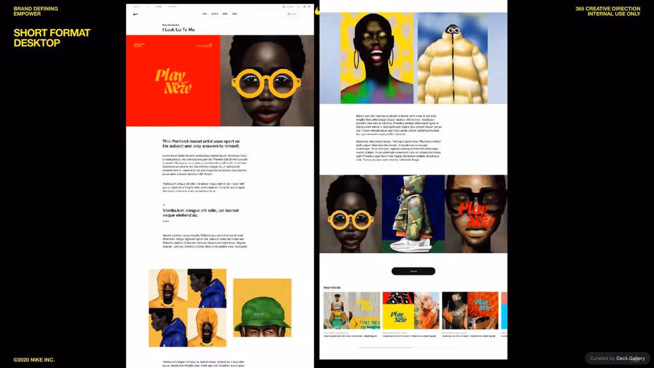 Nike Empower Creative Guidelines 2021, slide 186