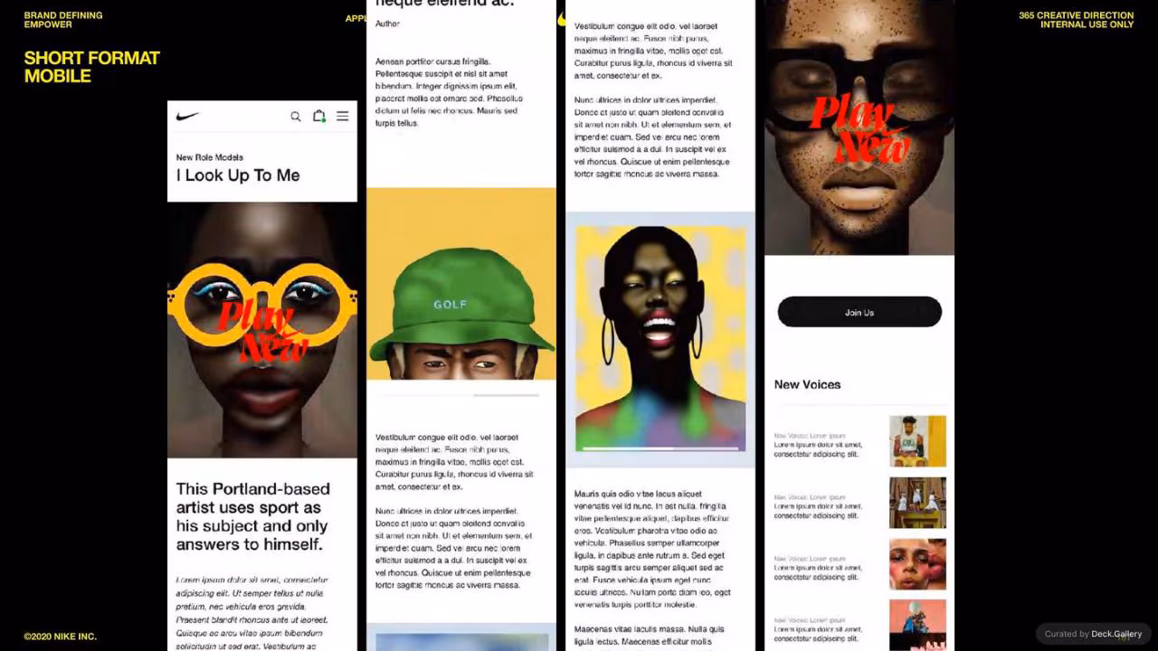 Nike Empower Creative Guidelines 2021, slide 187