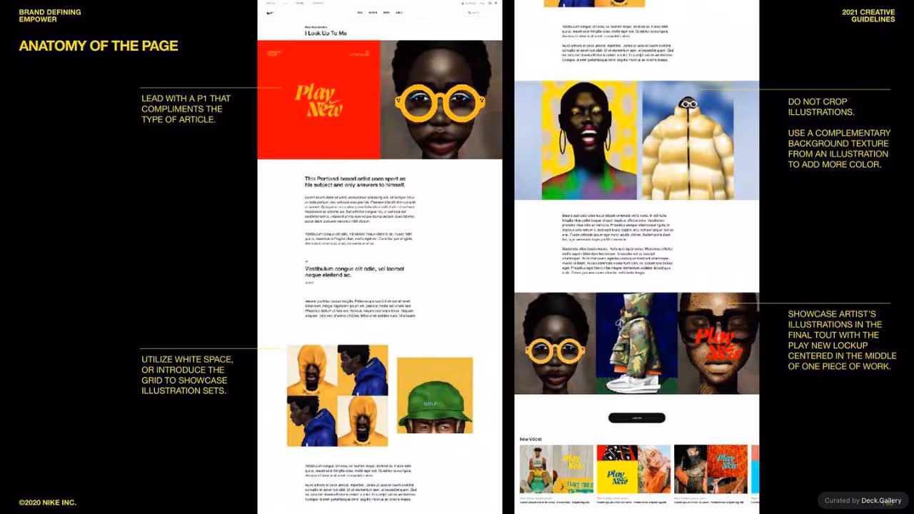 Nike Empower Creative Guidelines 2021, slide 190