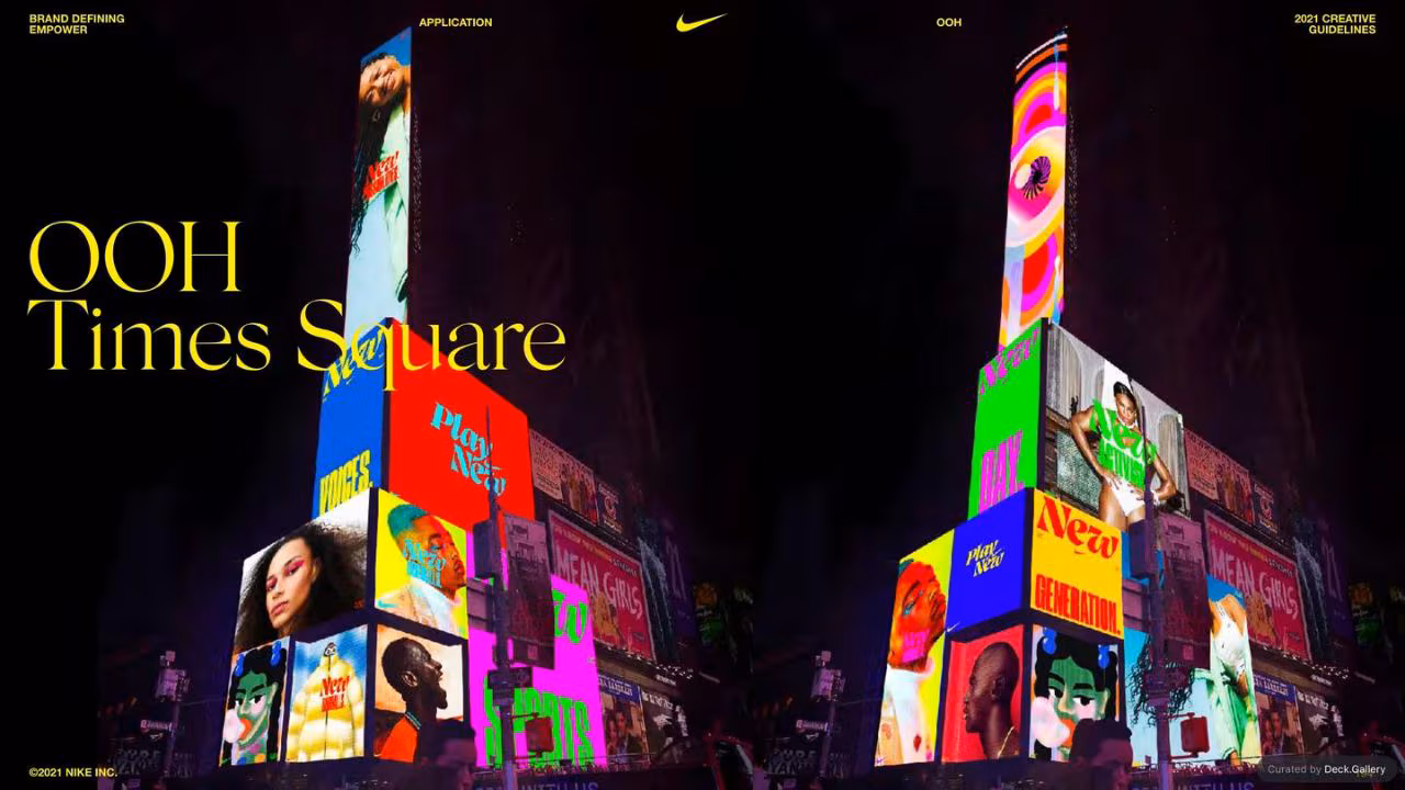Nike Empower Creative Guidelines 2021, slide 194