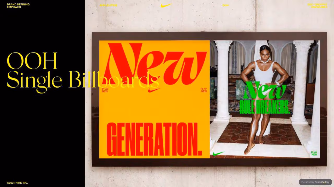 Nike Empower Creative Guidelines 2021, slide 197