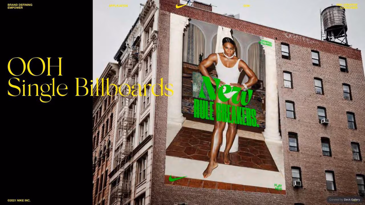 Nike Empower Creative Guidelines 2021, slide 198