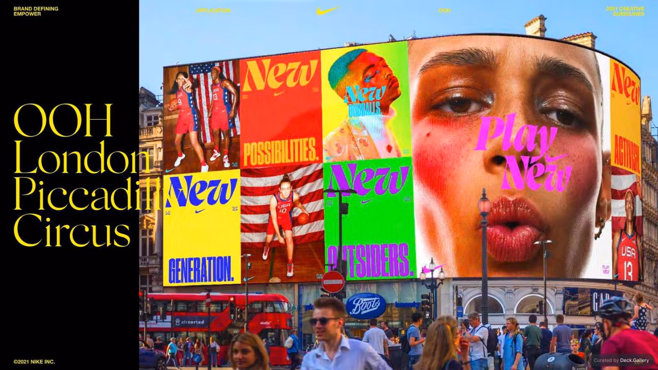 Nike Empower Creative Guidelines 2021, slide 204