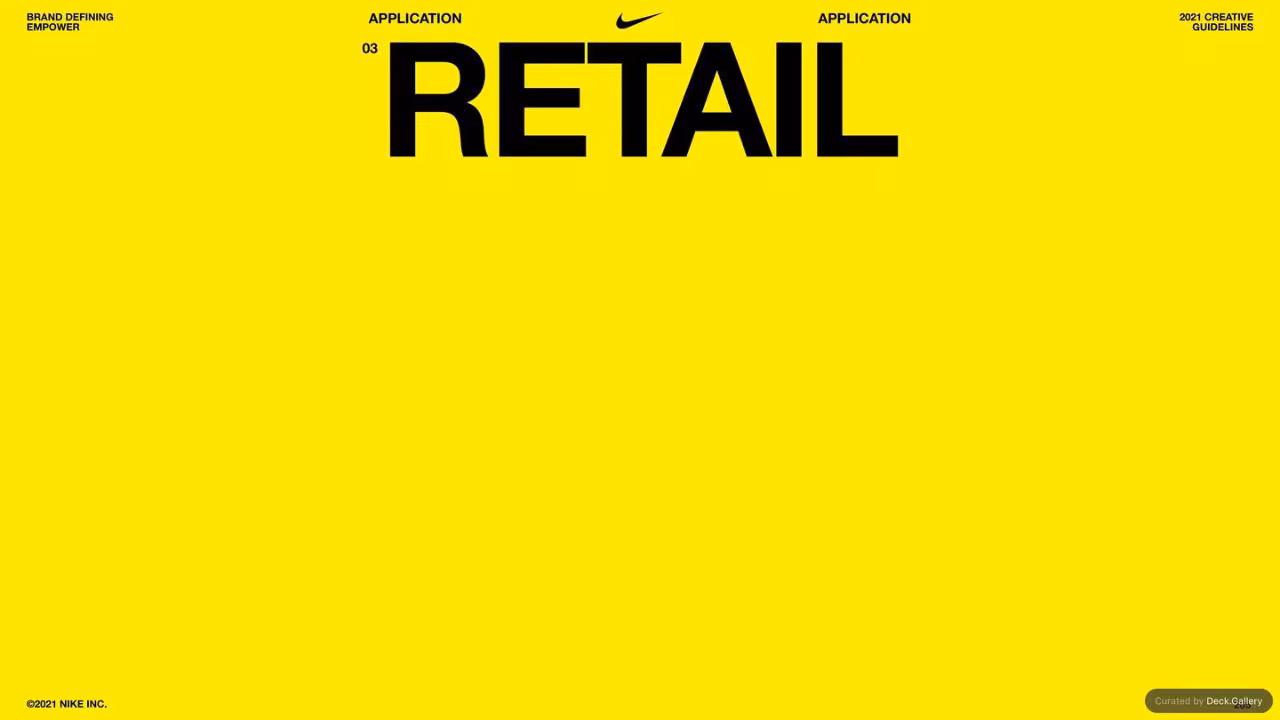 Nike Empower Creative Guidelines 2021, slide 205