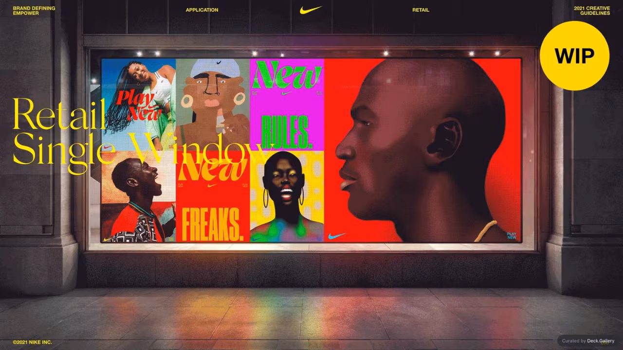 Nike Empower Creative Guidelines 2021, slide 206