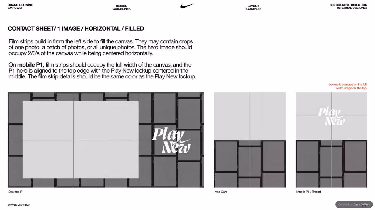 Nike Empower Creative Guidelines 2021, slide 268