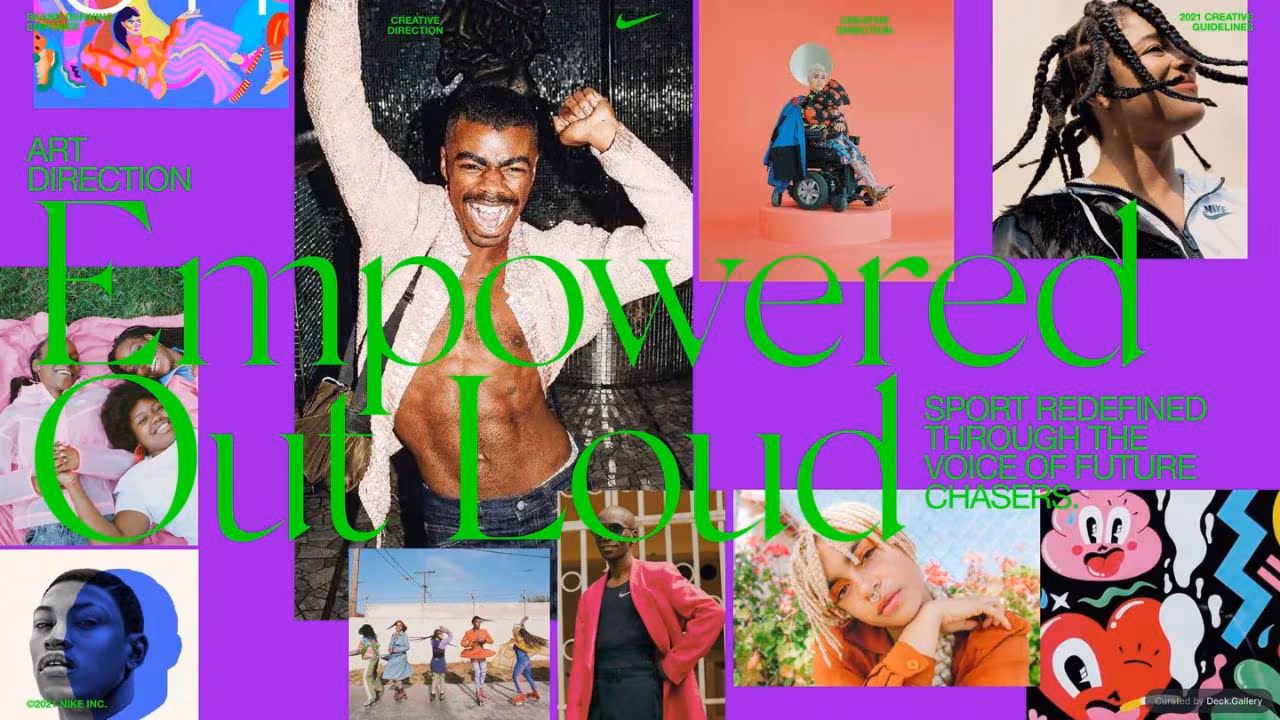 Nike Empower Creative Guidelines 2021, slide 40
