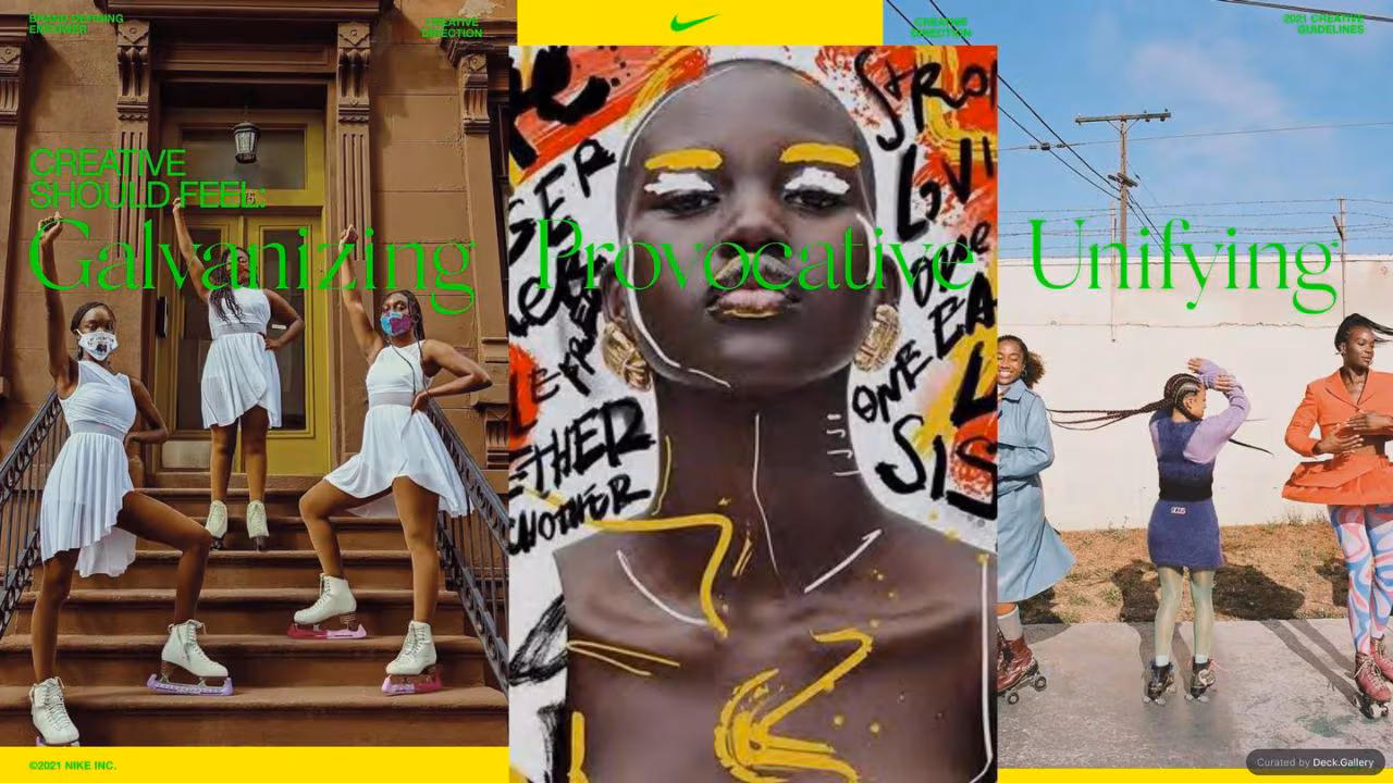 Nike Empower Creative Guidelines 2021, slide 41