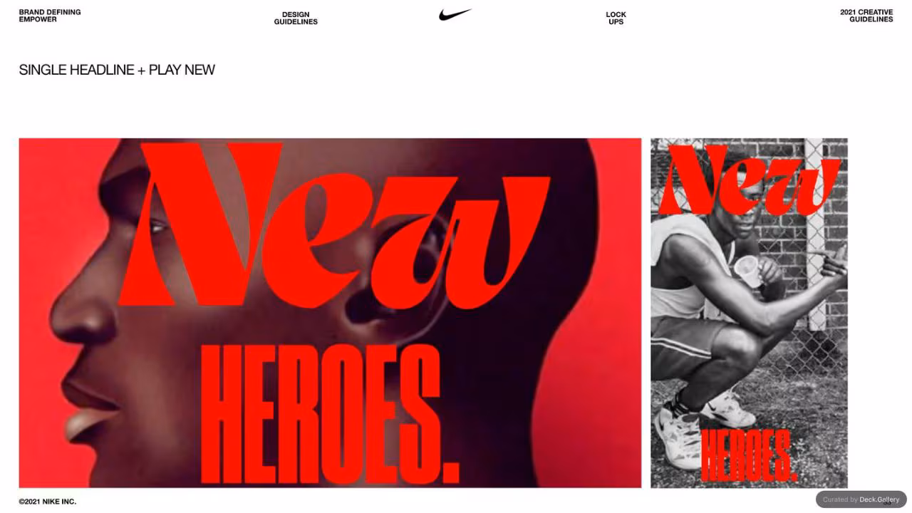 Nike Empower Creative Guidelines 2021, slide 53