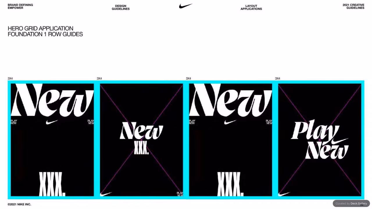 Nike Empower Creative Guidelines 2021, slide 82