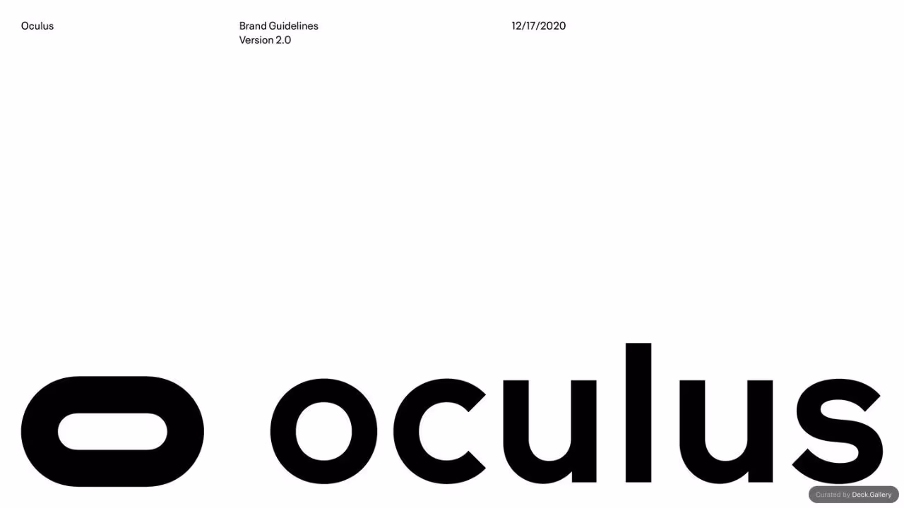 Oculus Brand Guidelines v2.0