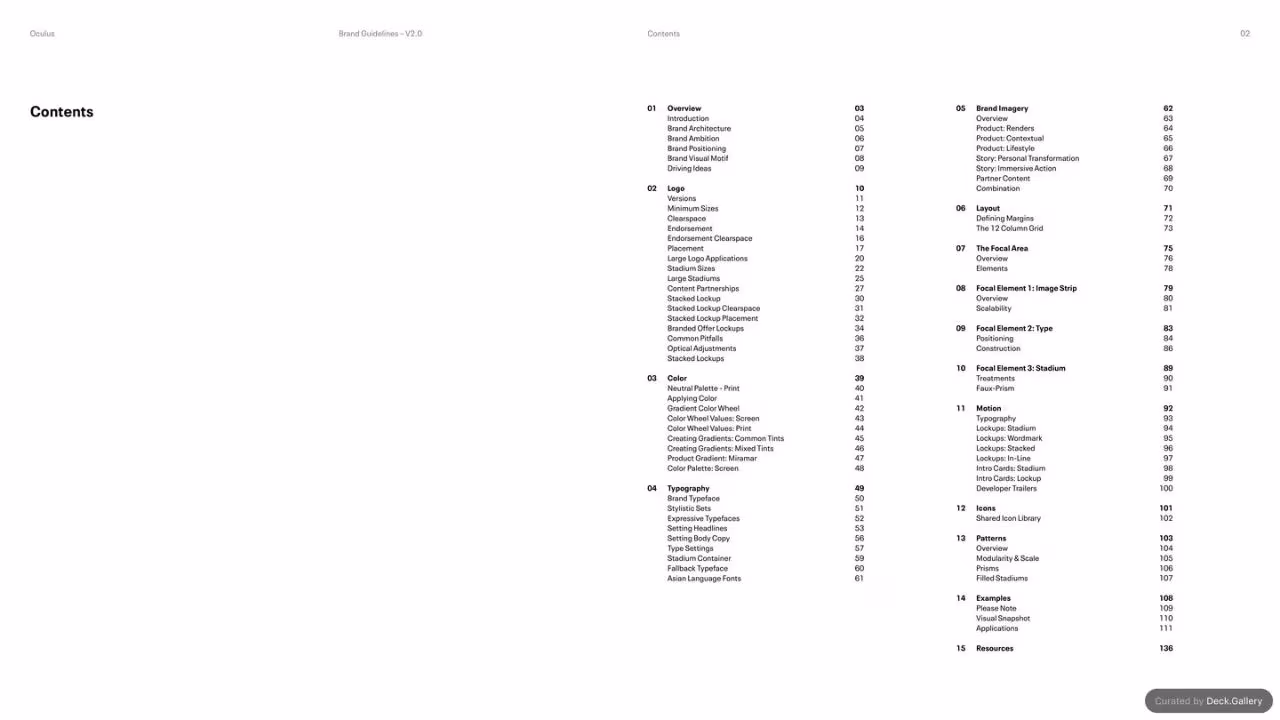Oculus Brand Guidelines v2.0, slide 2