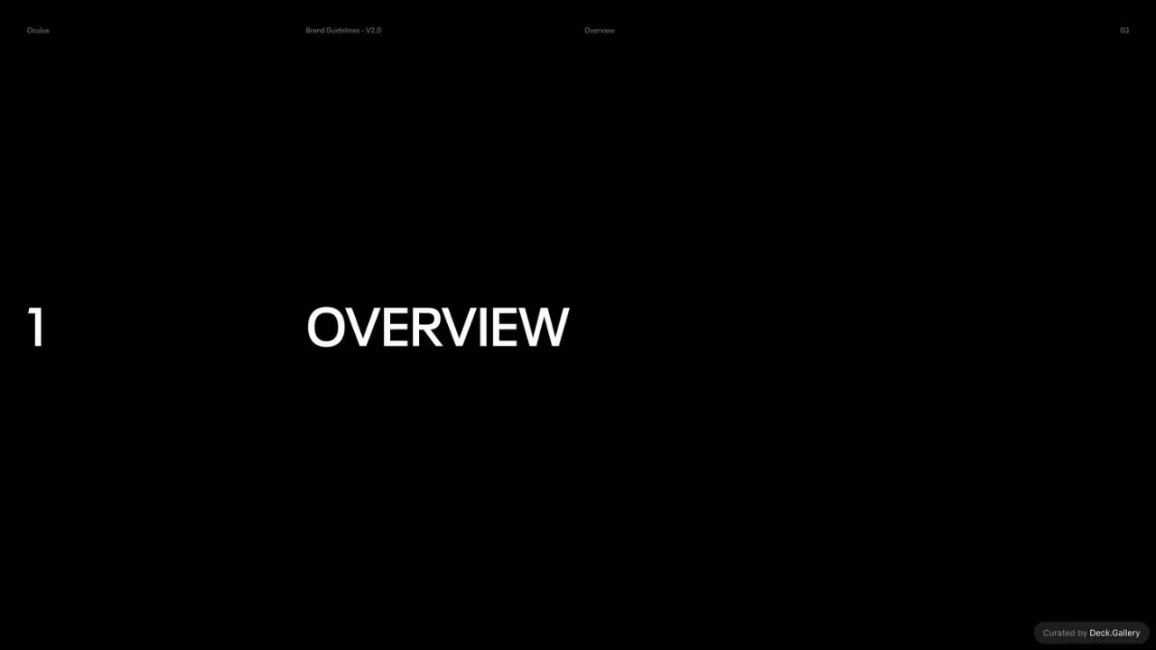 Oculus Brand Guidelines v2.0, slide 3