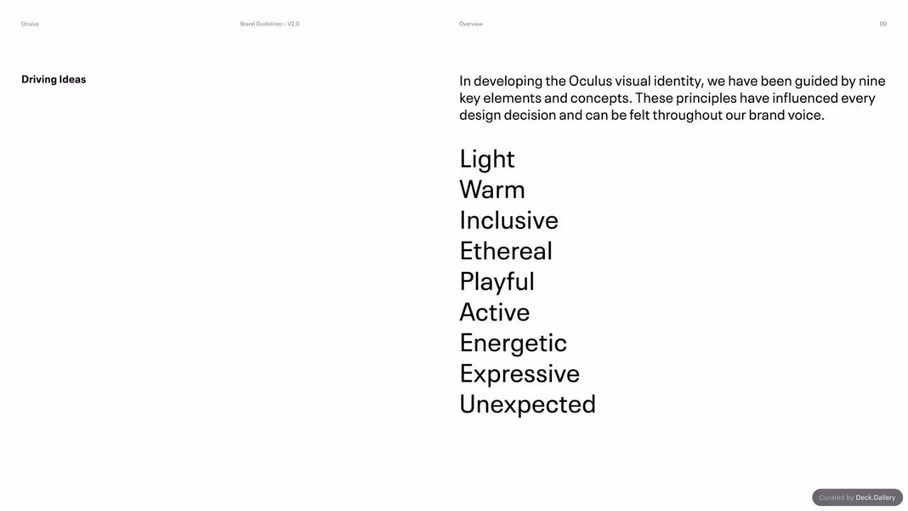 Oculus Brand Guidelines v2.0, slide 9