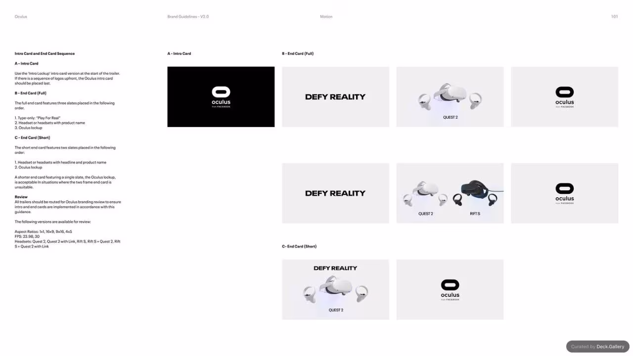 Oculus Brand Guidelines v2.0, slide 101