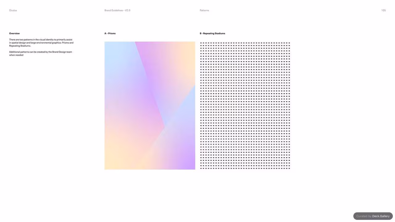 Oculus Brand Guidelines v2.0, slide 105