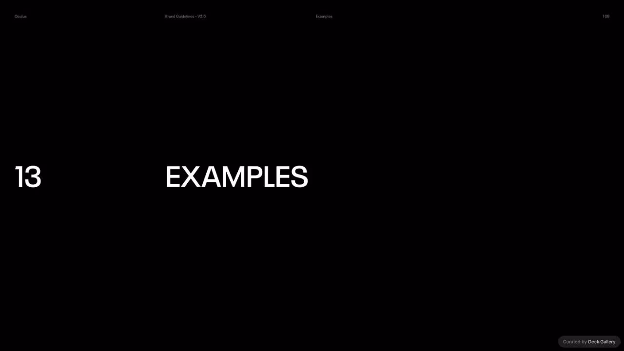 Oculus Brand Guidelines v2.0, slide 109