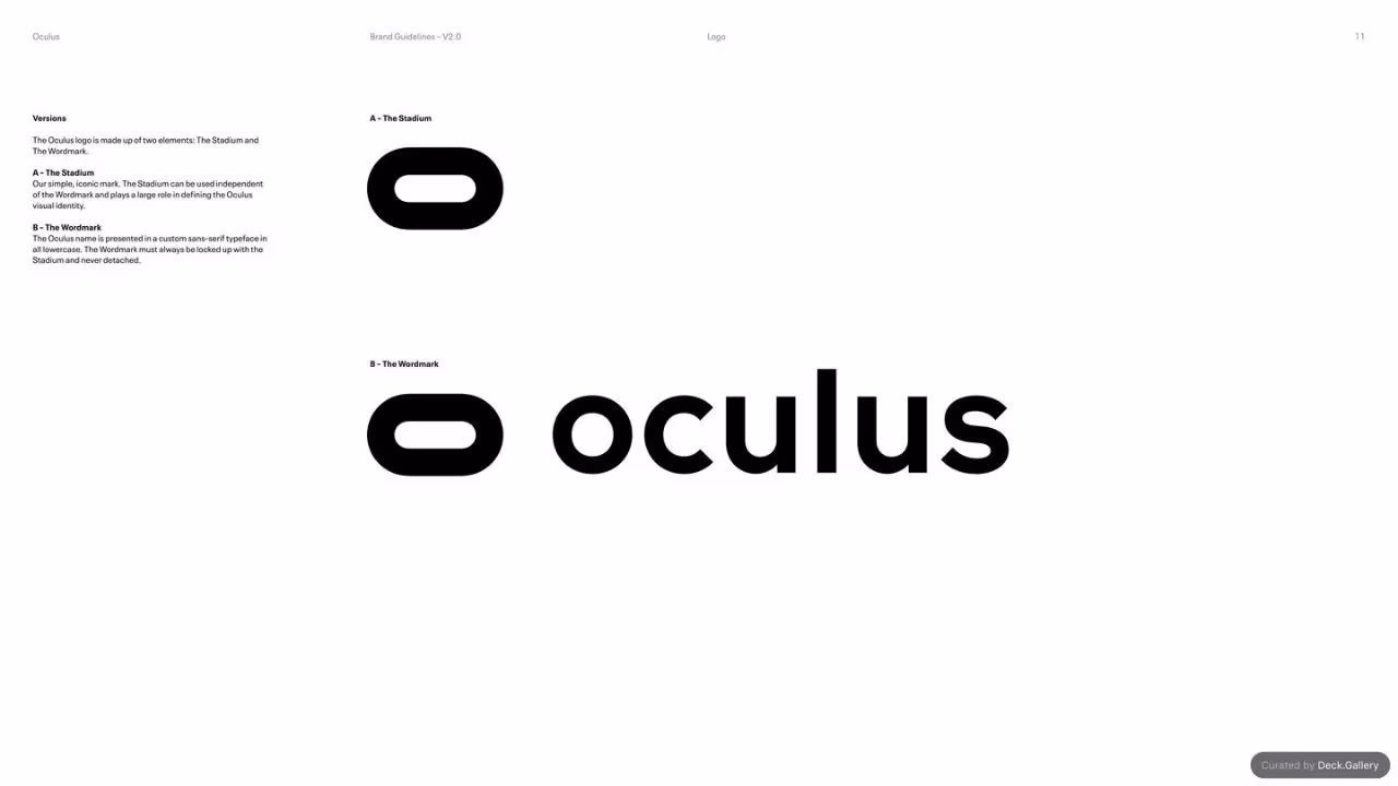 Oculus Brand Guidelines v2.0, slide 11