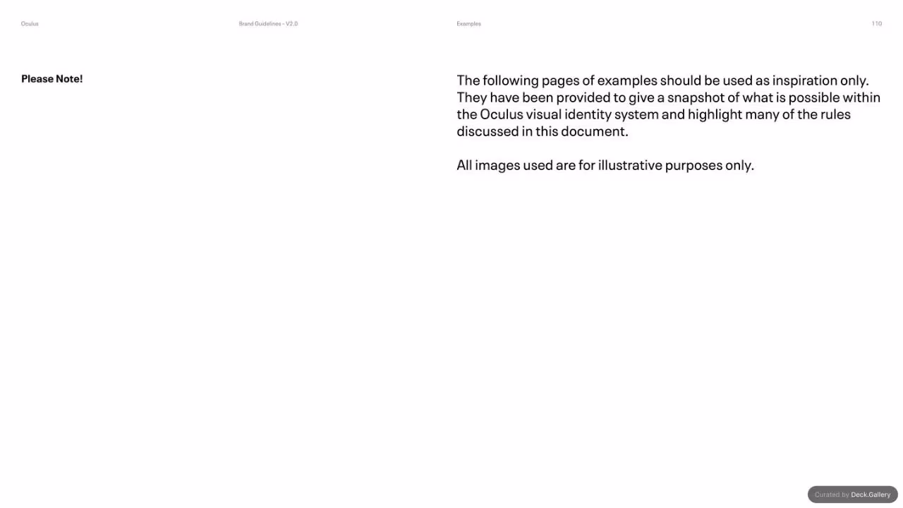 Oculus Brand Guidelines v2.0, slide 110