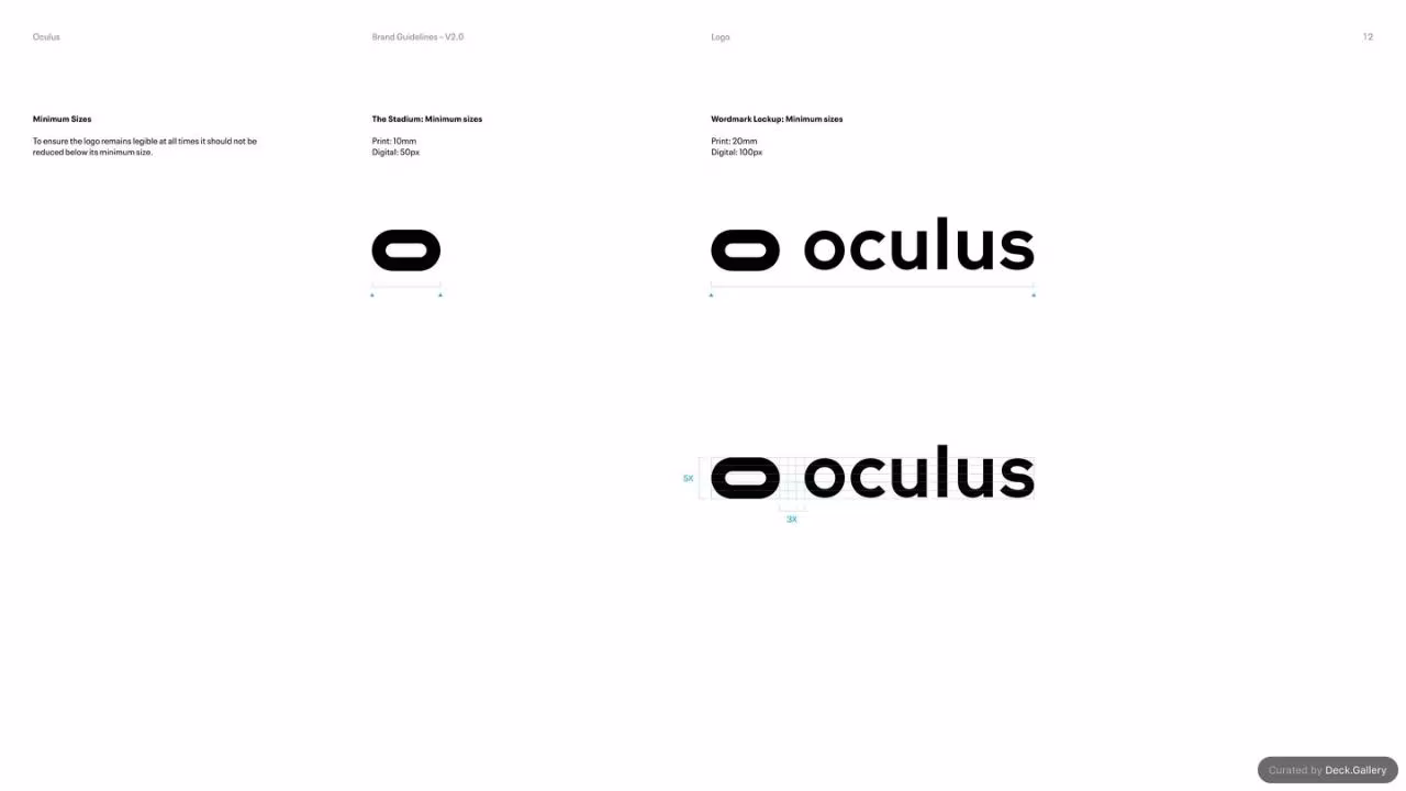 Oculus Brand Guidelines v2.0, slide 12