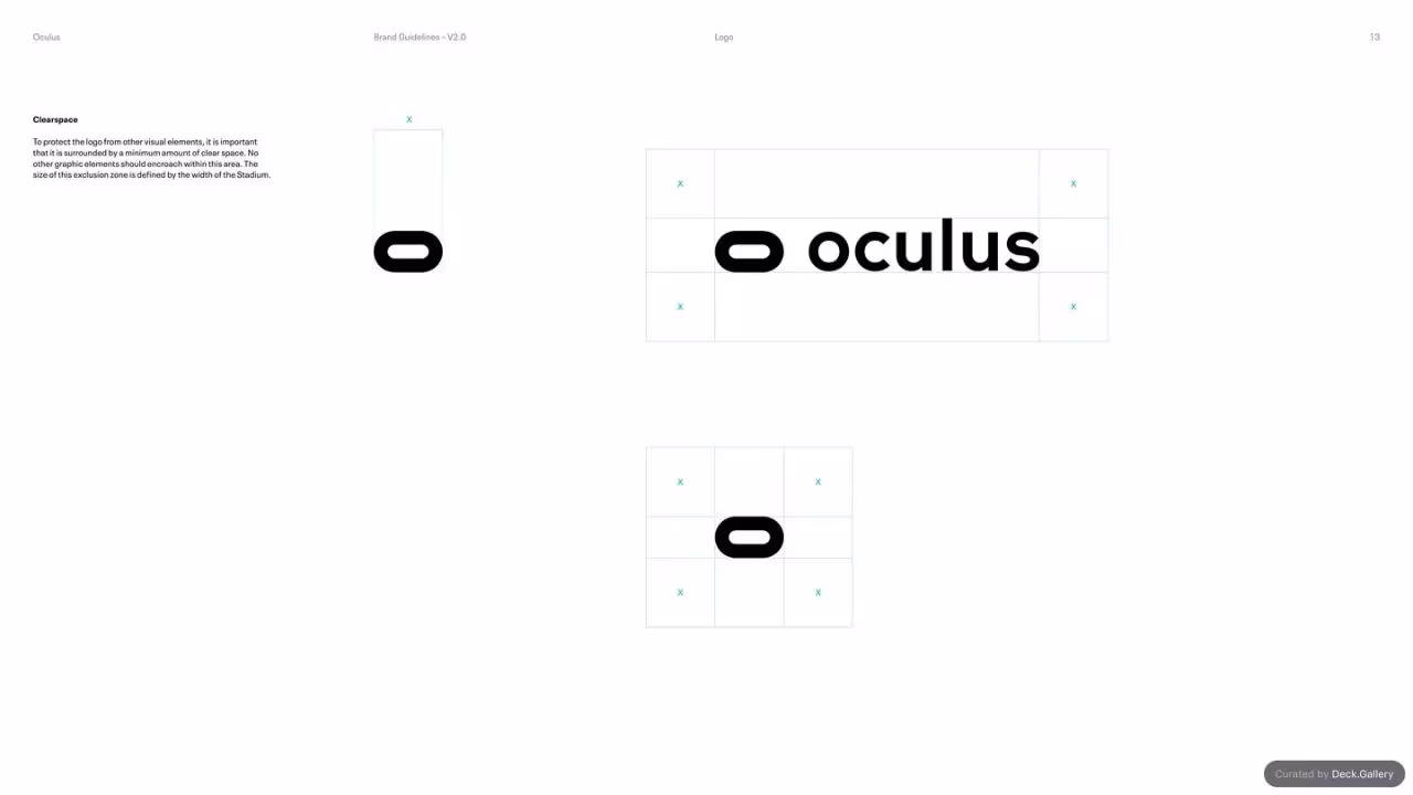 Oculus Brand Guidelines v2.0, slide 13