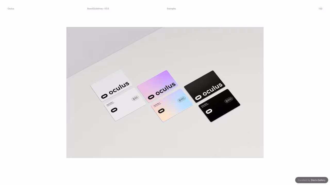 Oculus Brand Guidelines v2.0, slide 132