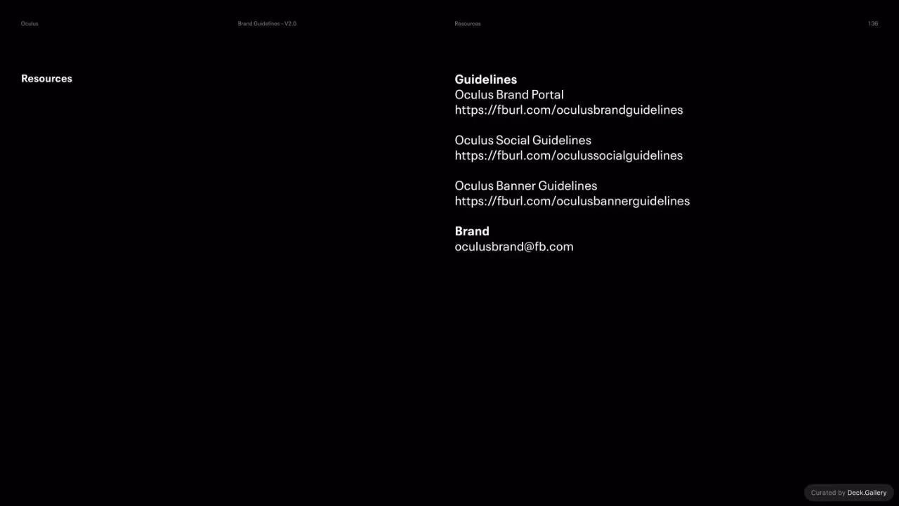 Oculus Brand Guidelines v2.0, slide 136
