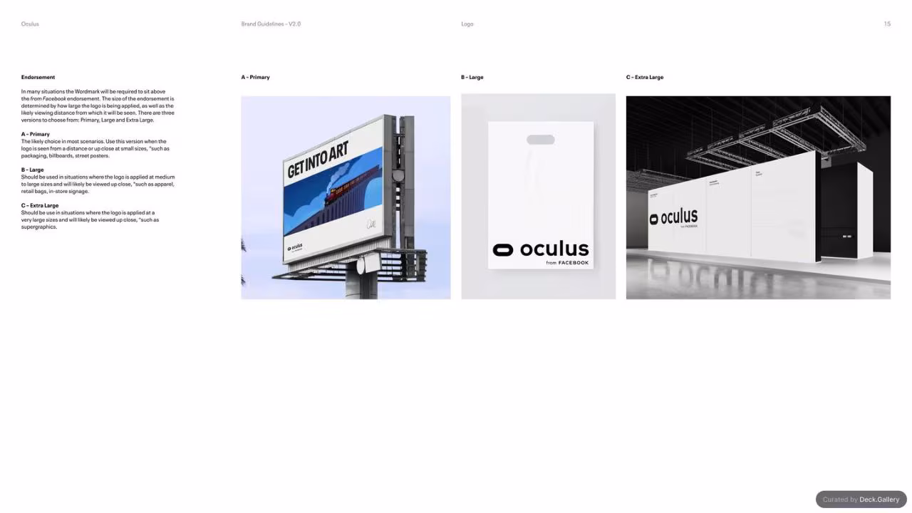 Oculus Brand Guidelines v2.0, slide 15