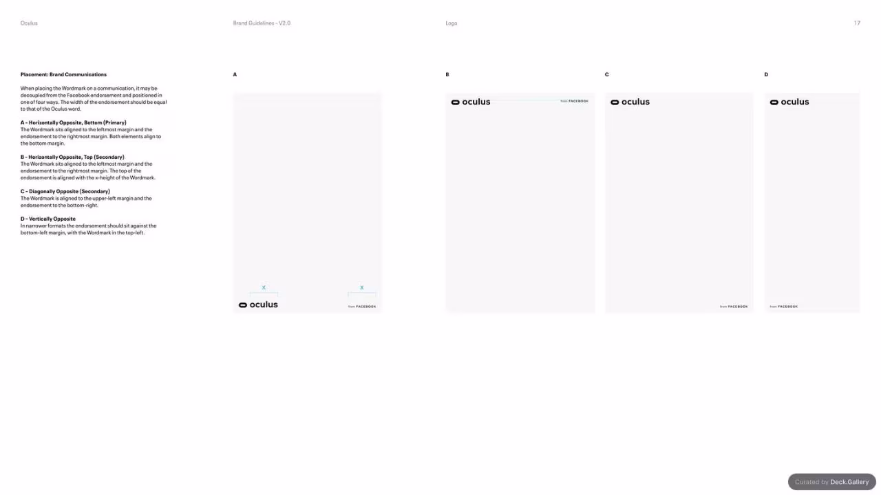 Oculus Brand Guidelines v2.0, slide 17