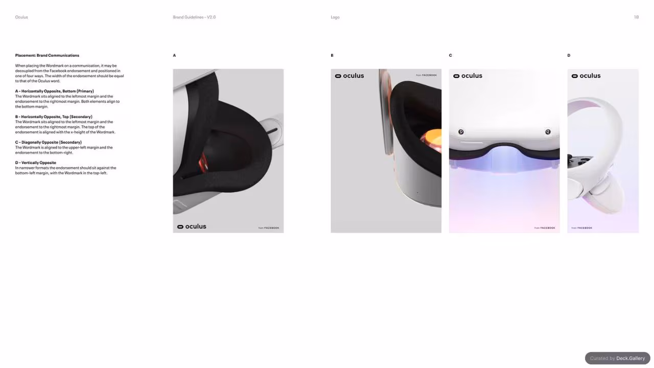 Oculus Brand Guidelines v2.0, slide 18