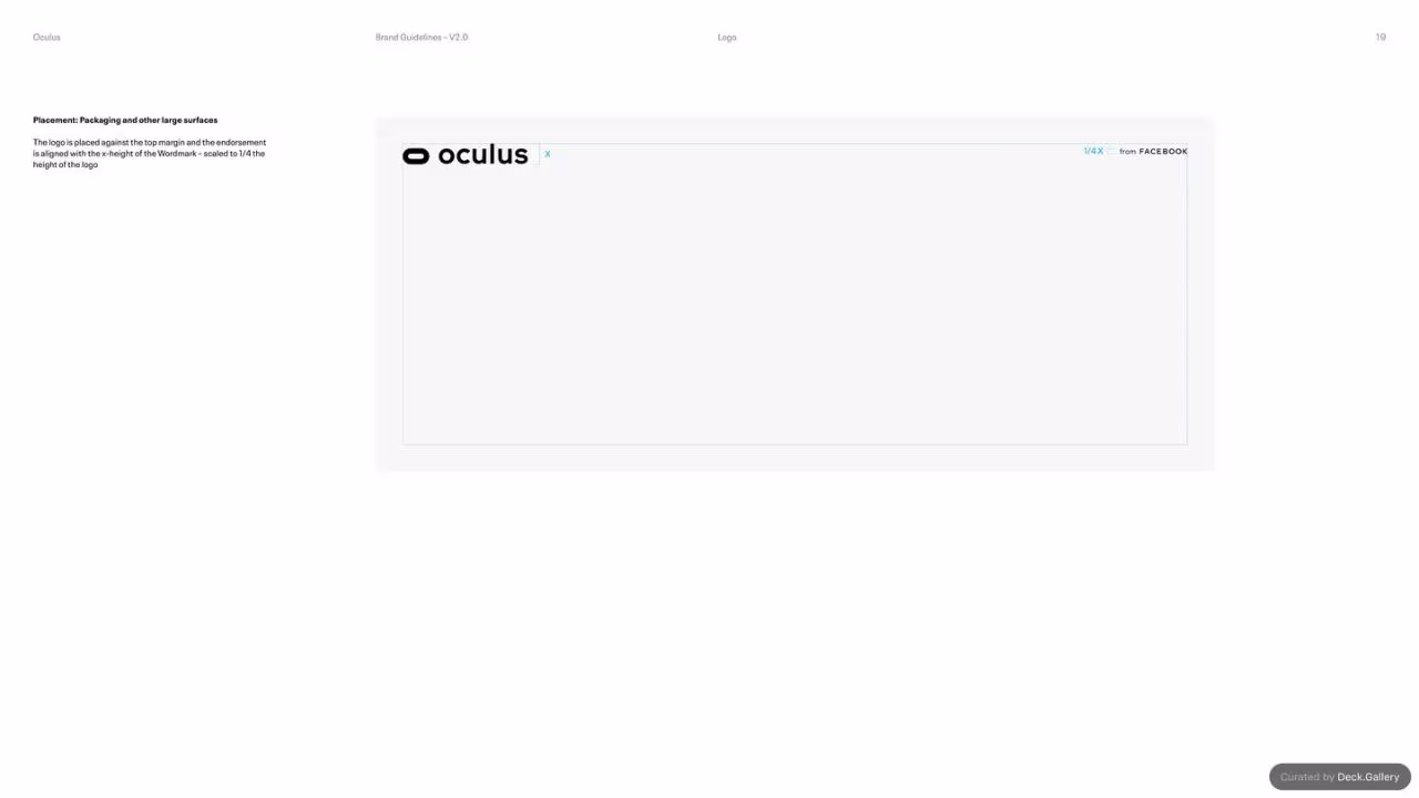 Oculus Brand Guidelines v2.0, slide 19