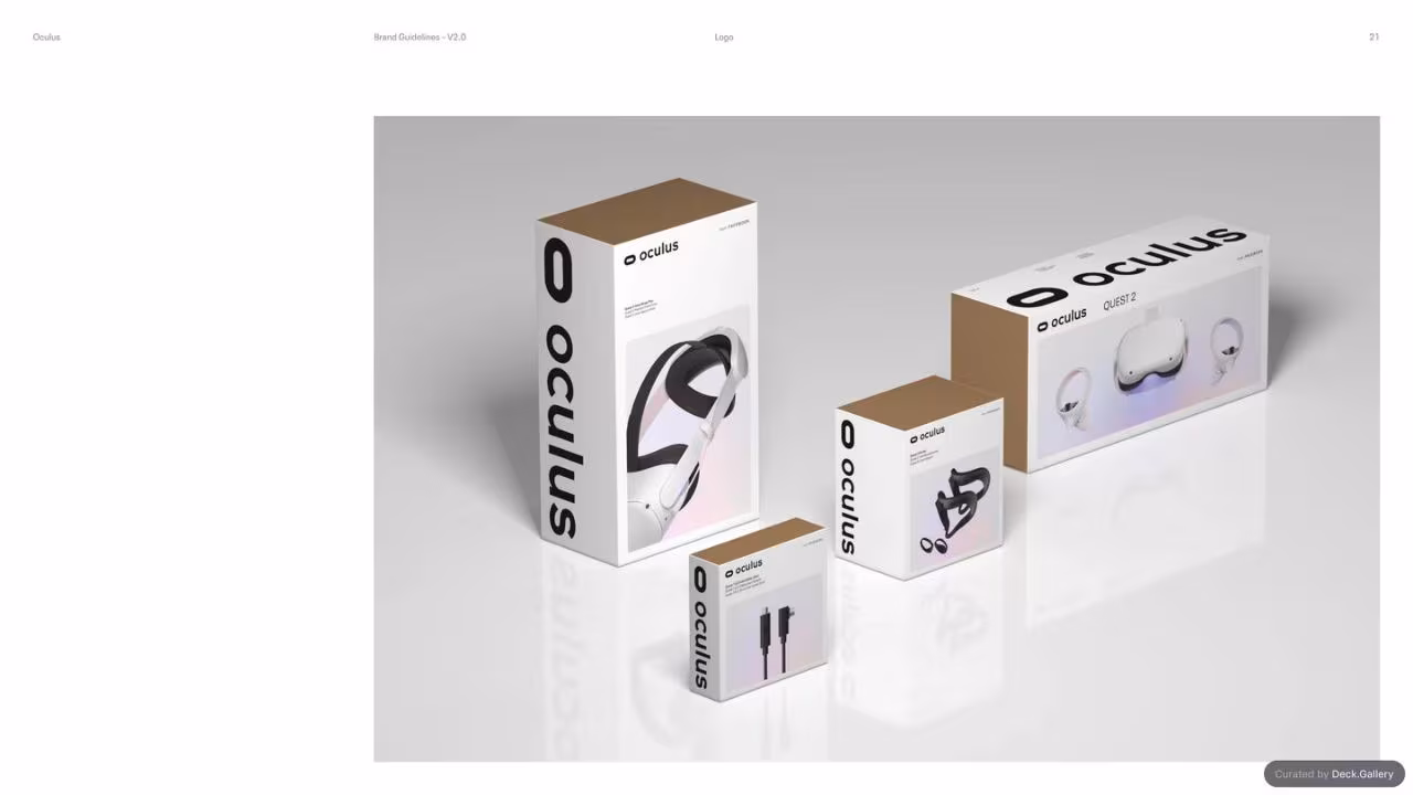 Oculus Brand Guidelines v2.0, slide 21