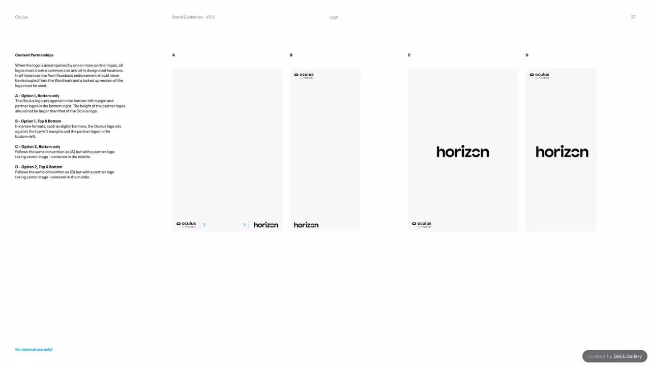 Oculus Brand Guidelines v2.0, slide 27