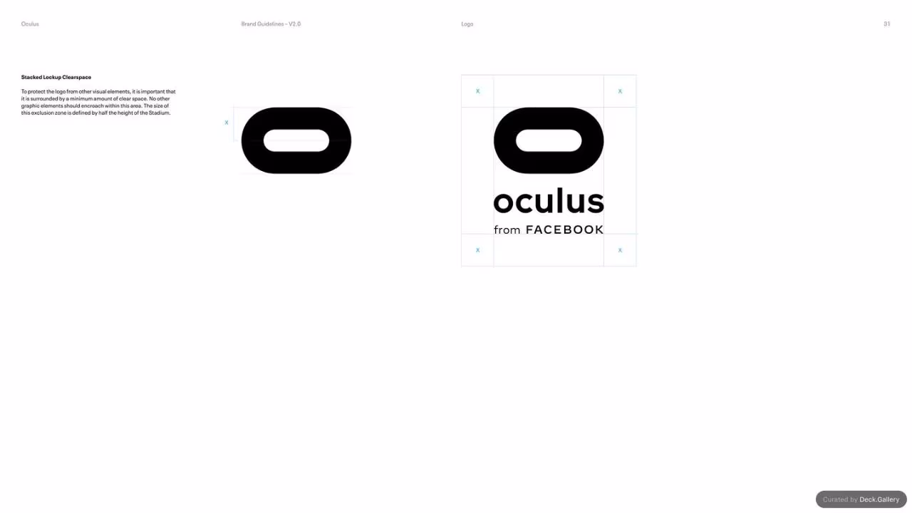 Oculus Brand Guidelines v2.0, slide 31