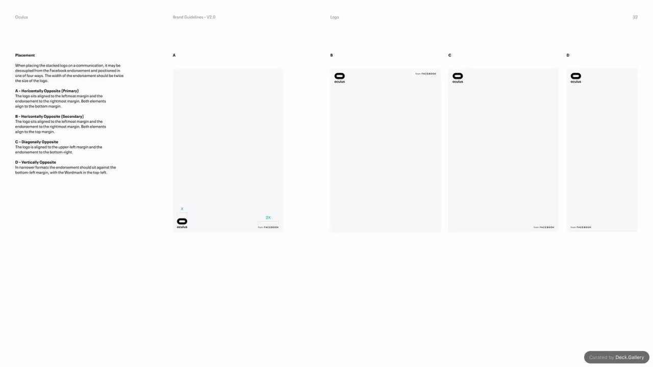 Oculus Brand Guidelines v2.0, slide 32