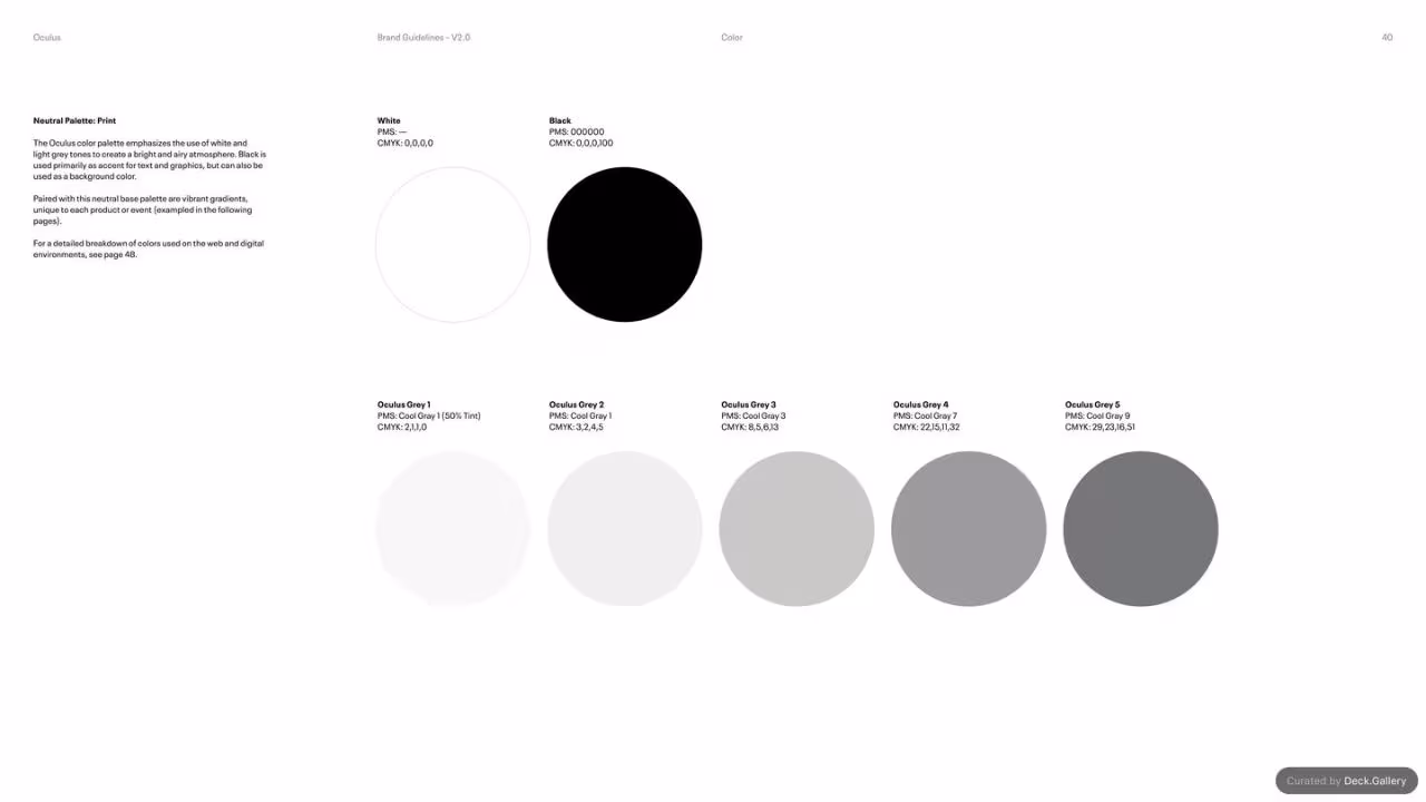 Oculus Brand Guidelines v2.0, slide 40