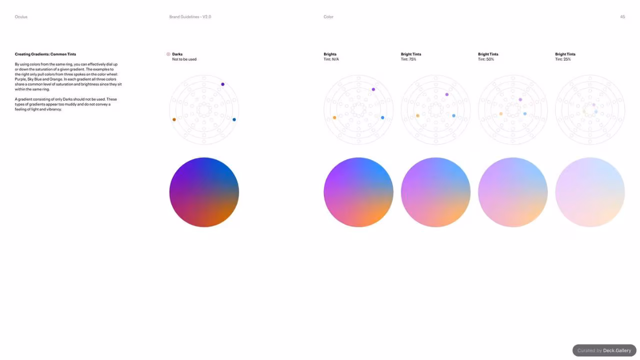Oculus Brand Guidelines v2.0, slide 45