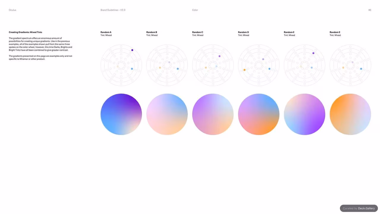 Oculus Brand Guidelines v2.0, slide 46