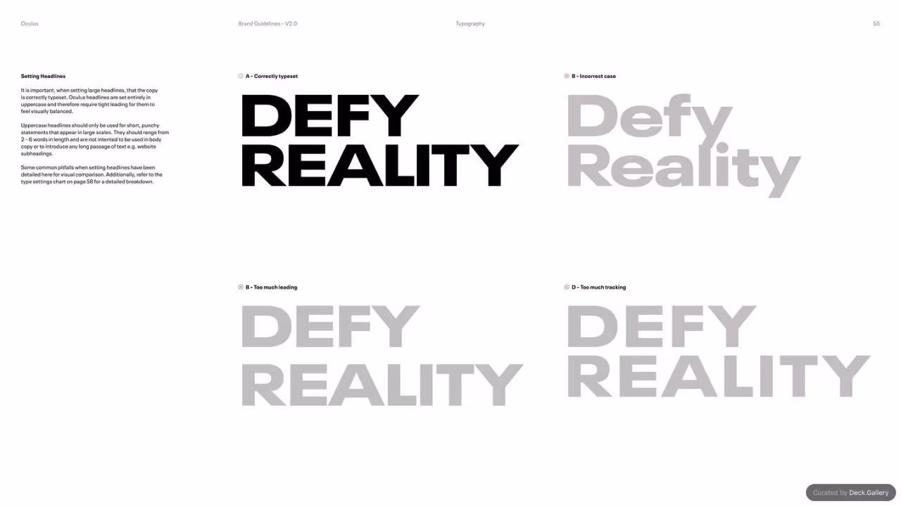 Oculus Brand Guidelines v2.0, slide 55