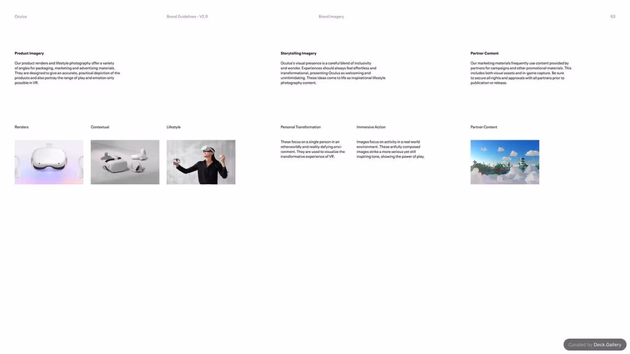 Oculus Brand Guidelines v2.0, slide 63