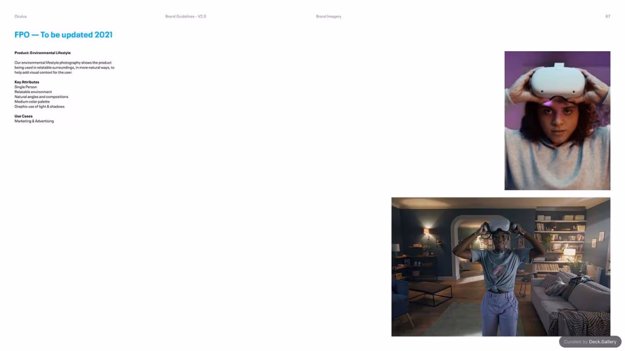 Oculus Brand Guidelines v2.0, slide 67