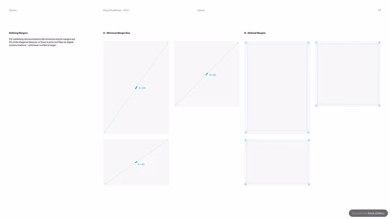 Oculus Brand Guidelines v2.0, slide 73
