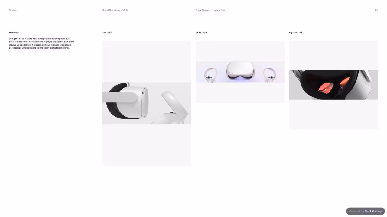 Oculus Brand Guidelines v2.0, slide 81