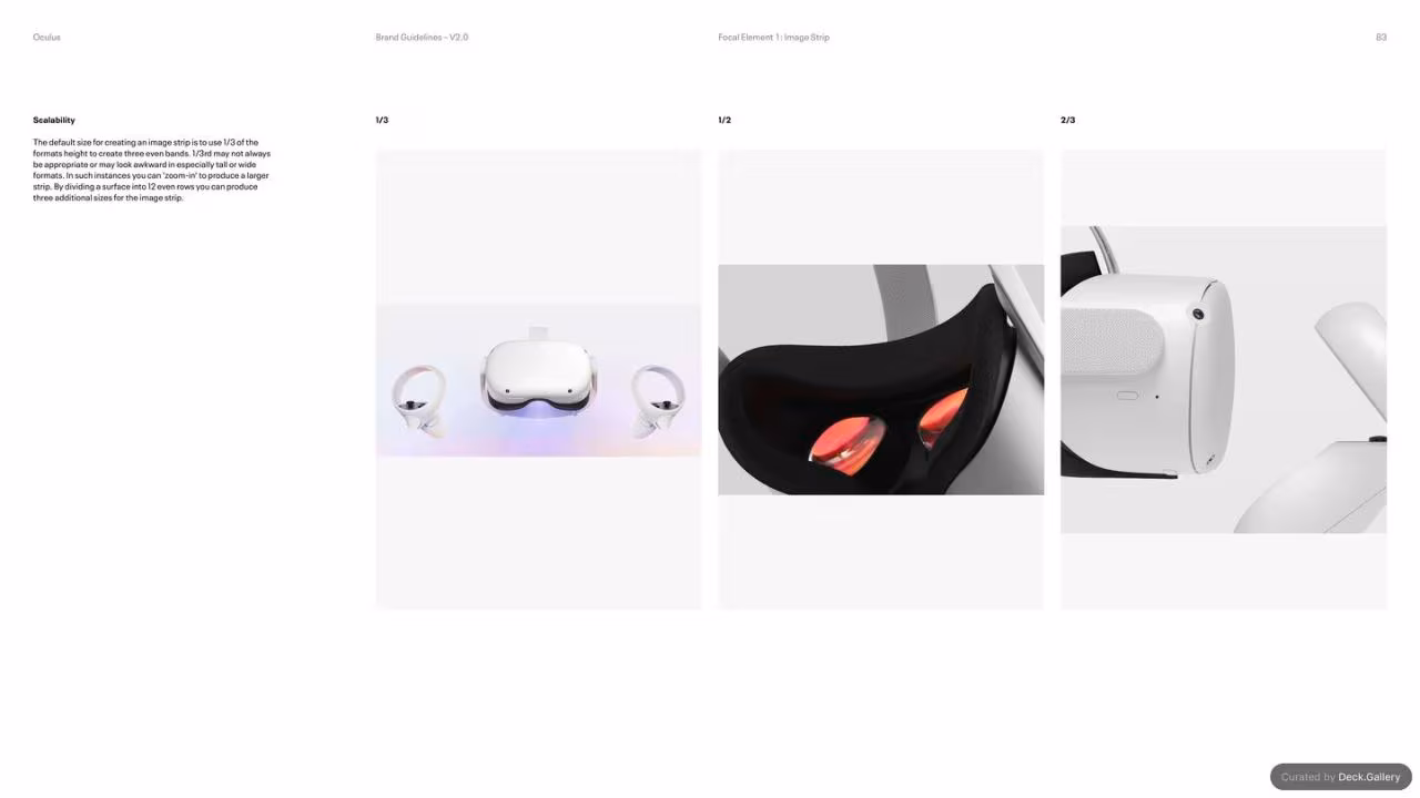 Oculus Brand Guidelines v2.0, slide 83