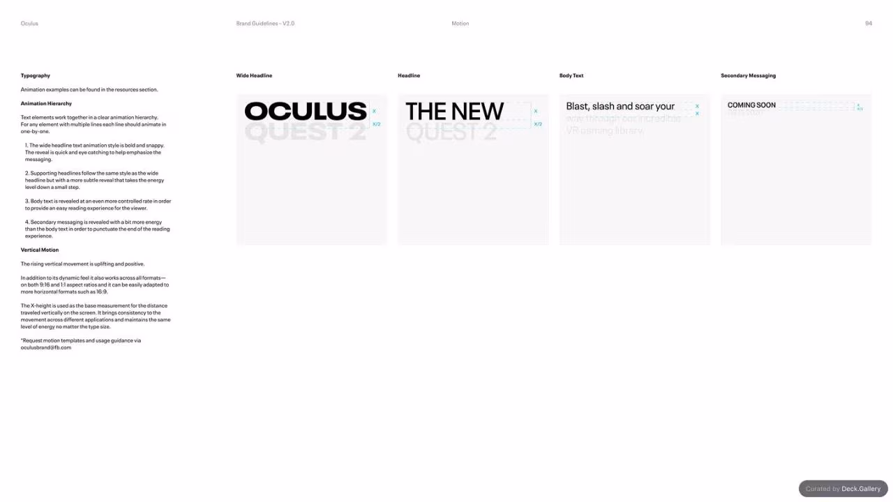 Oculus Brand Guidelines v2.0, slide 94