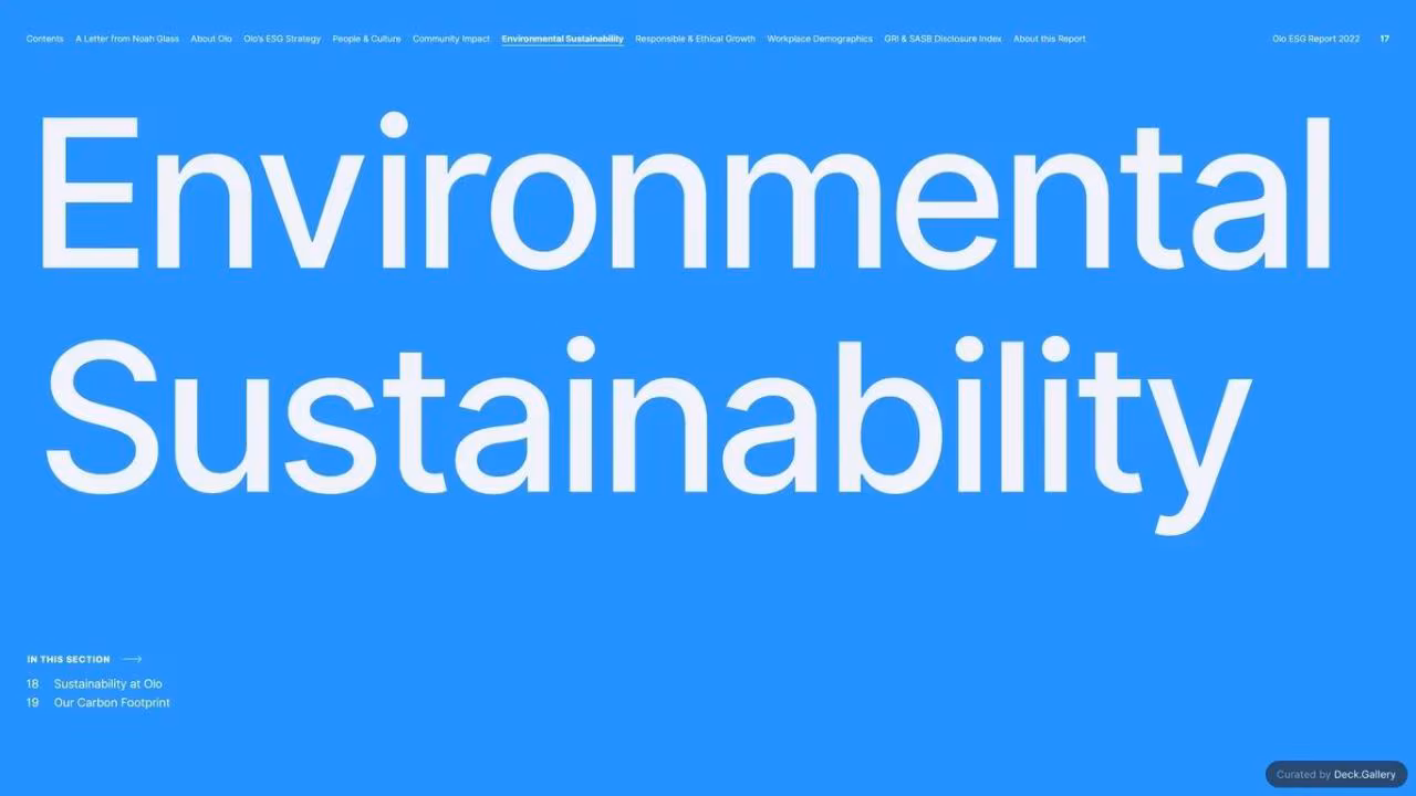Olo ESG Report 2022, slide 17